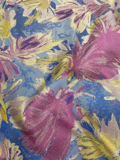 Mintás jacquard brokát - virágmintás