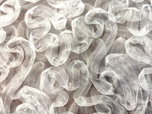Díszített organza