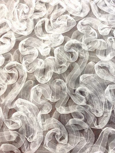 Díszített organza
