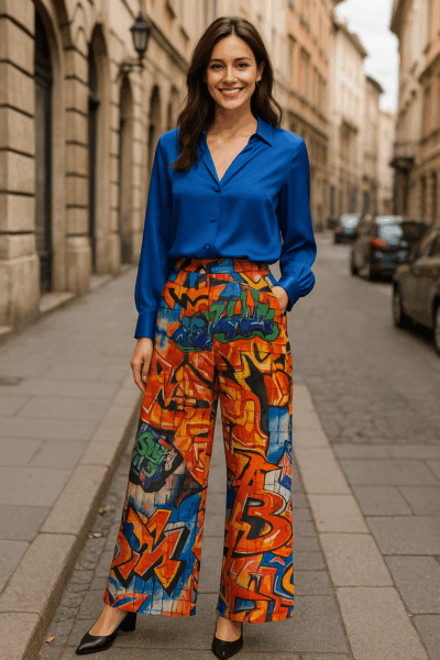 Moschino mintás hernyóselyem - Image 2