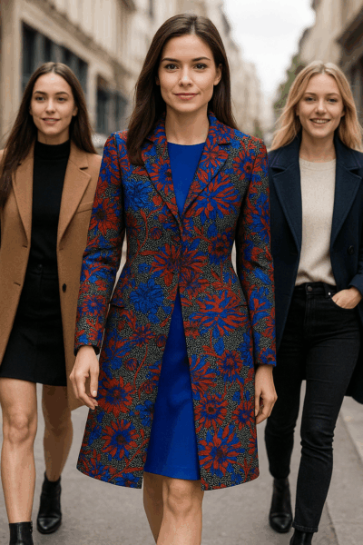 Virágmintás jacquard brokát - Image 3