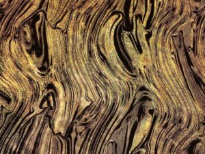 Holografikus, arany-fekete táncruha anyag