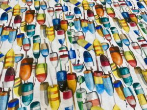 Olasz designer pamut – színes bójamintával