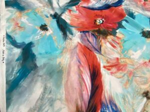 Blumarine mintás elasztikus hernyóselyem