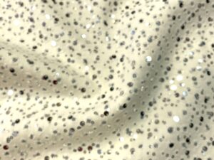 Elasztikus paillettás olasz farmer – törtfehér