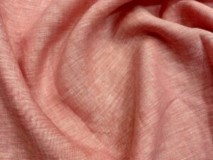 Korallrózsaszín lenvászon – vékony, formatartó
