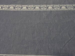 Mintás vékony farmer vászon – bordűr mintás dekoratív denim