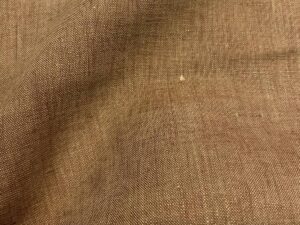 Középvastag tiszta len ruhaanyag – karamellbarna