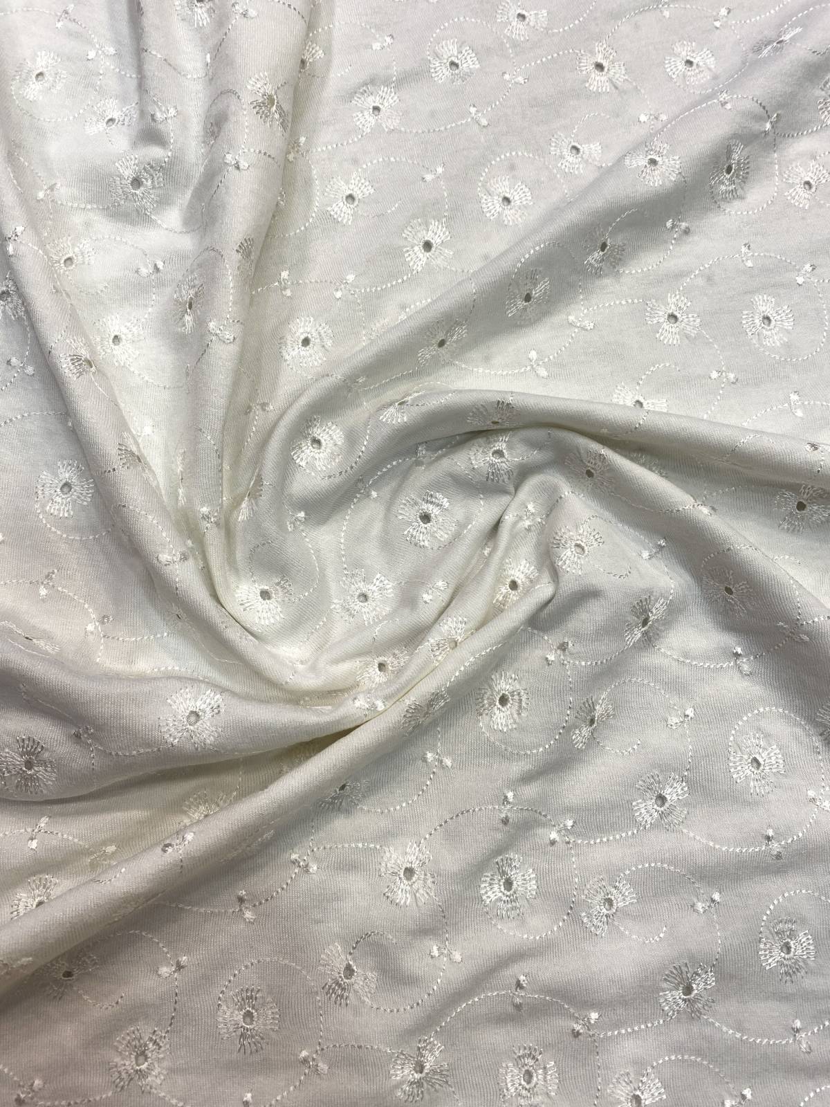 Törtfehér madeira mintás viszkóz jersey - Image 2