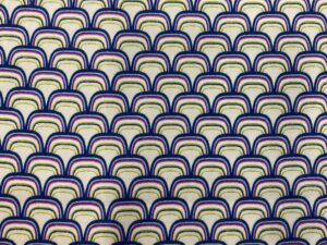 Szivárványív mintás olasz viszkóz flokon