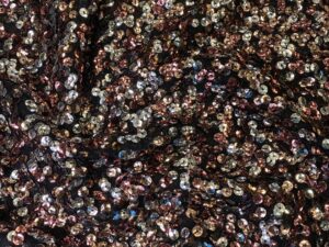 Rosegold-arany paillettás elasztikus necc