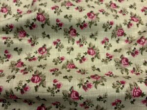 Apró angol rózsás pamut karton – romantikus textil