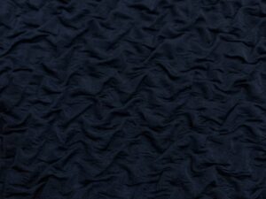 Kétrétegű sötétkék jersey muszlin rátéttel