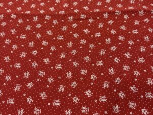 Olasz apróvirágos viszkóz – élénk piros alapon