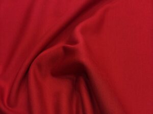 Strukturált piros poliamid–viszkóz jersey