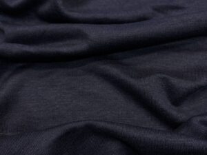 Sötétkék természetes prémium len jersey