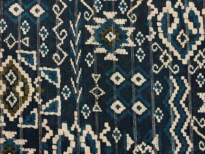 Olasz viszkóz flokon – türkiz ornamentika